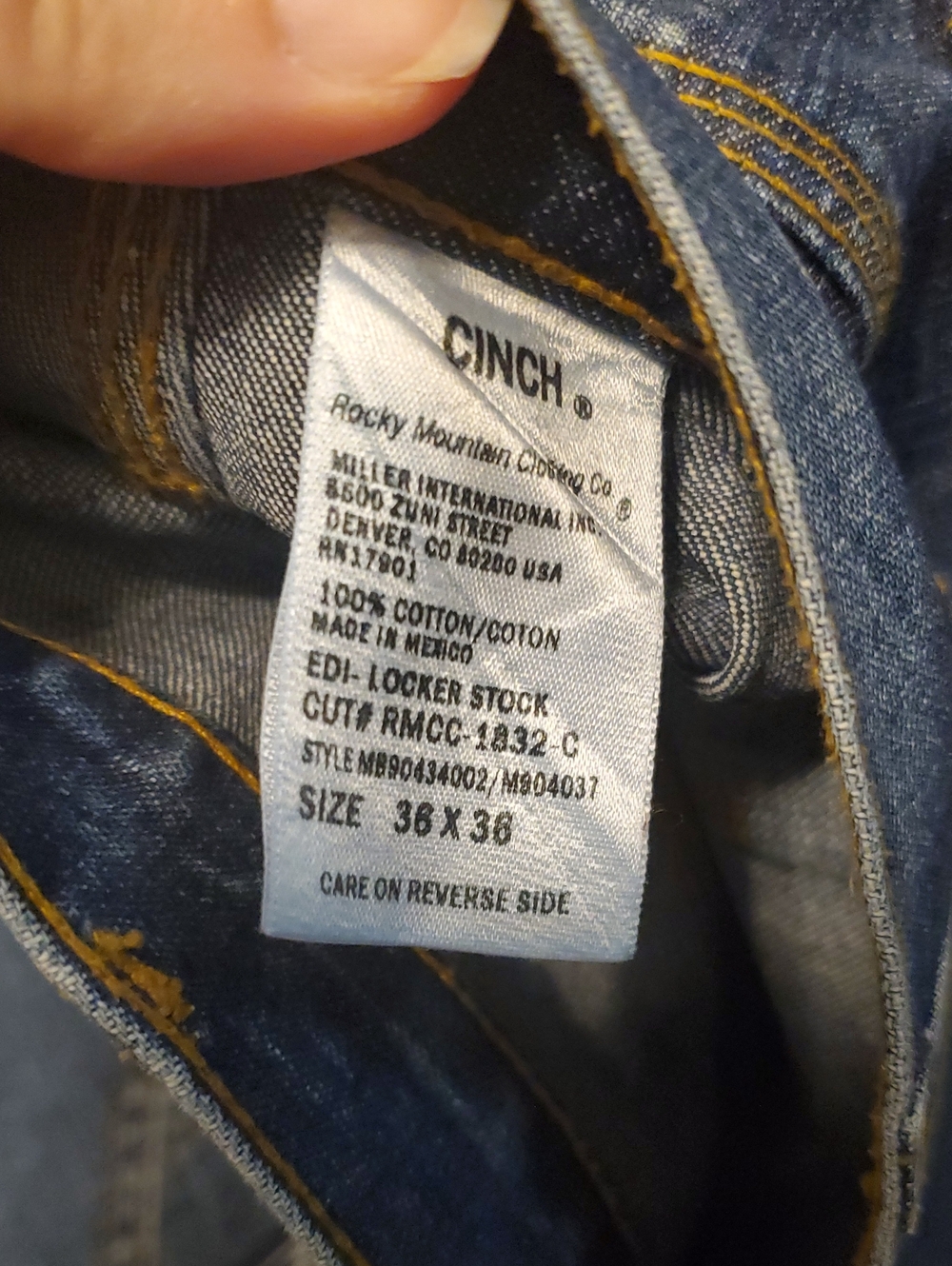 Mens Cinch Blue Label Carpenter Jeans - Picture 5 of 5